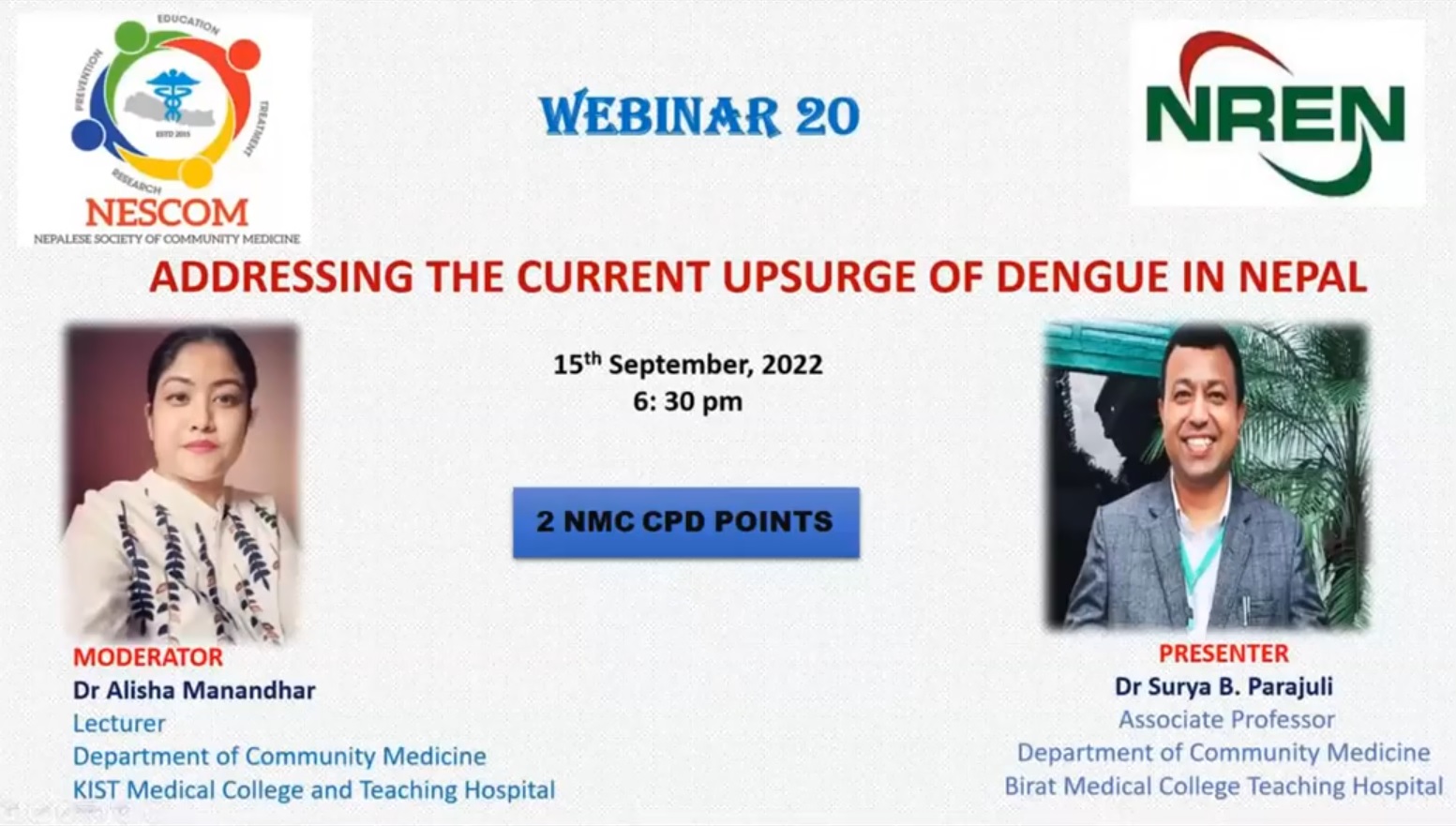 Addressing the current upsurge of Dengue in Nepal